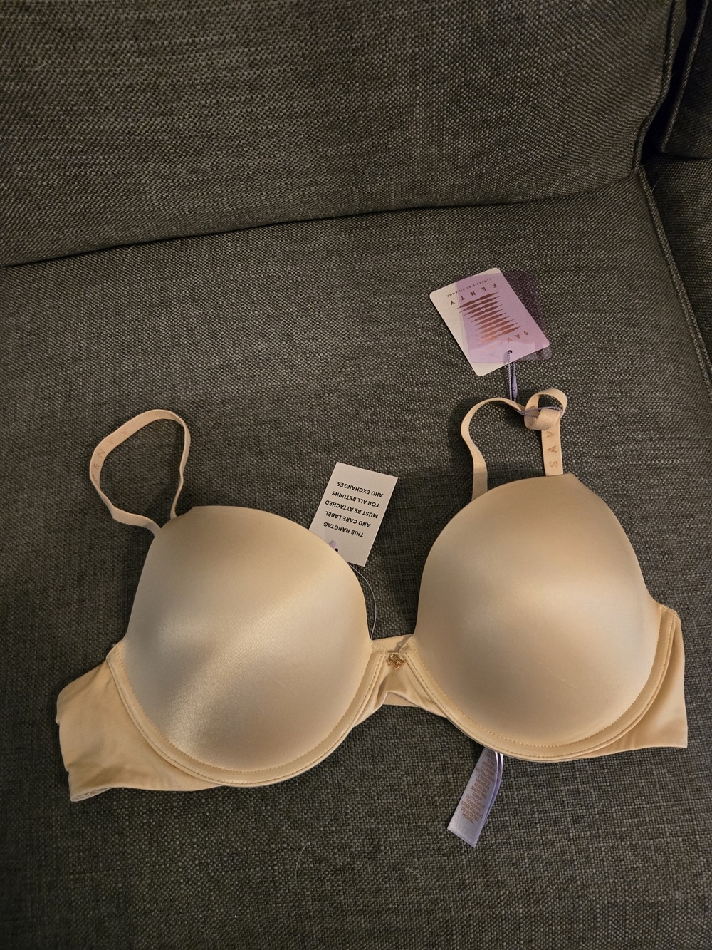 Savage X Fenty Nude Padded T-Shirt Bra